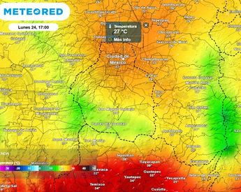 Iniciará la semana con temperaturas máximas que oscilarán entre 26 y 28 °C. También continuarán las fuertes rachas de viento / Meteored