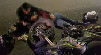 El conductor de la motocicleta resultó lesionado luego de derrapar varios metros sobre la carpeta asfáltica en Saltillo.