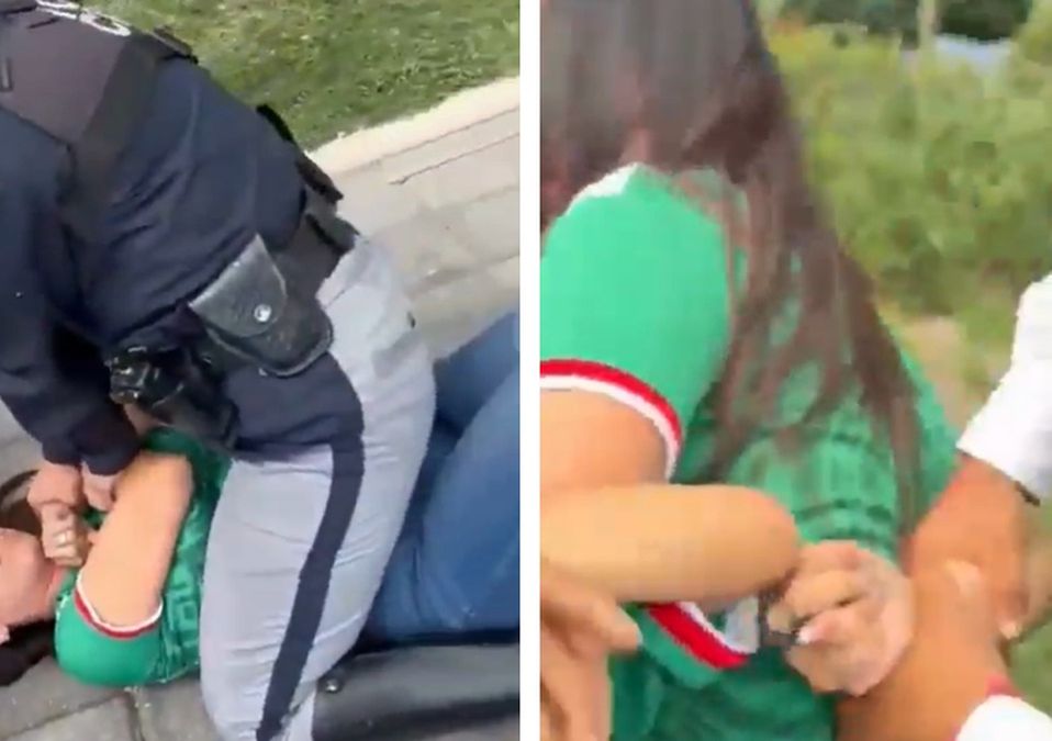 Investigan a policías de San Andrés Cholula por detención violenta de mujer | Cortesía