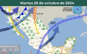 Clima México 29 de octubre