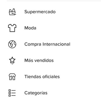 Desde el menú en Mercado Libre se puede ver la opción de 'Compra Internacional'/ Especial