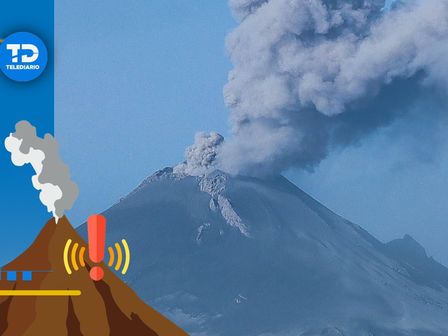 Popocatépetl ofrece espectacular fumarola durante la última semana de diciembre 2024 / Agencia Es Imagen
