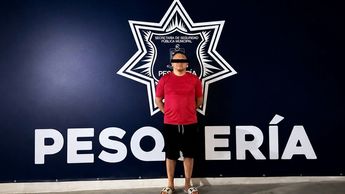 El detenido quedó bajo resguardo de las autoridades competentes en las instalaciones de la Policía Municipal de Pesquería. | Cortesía