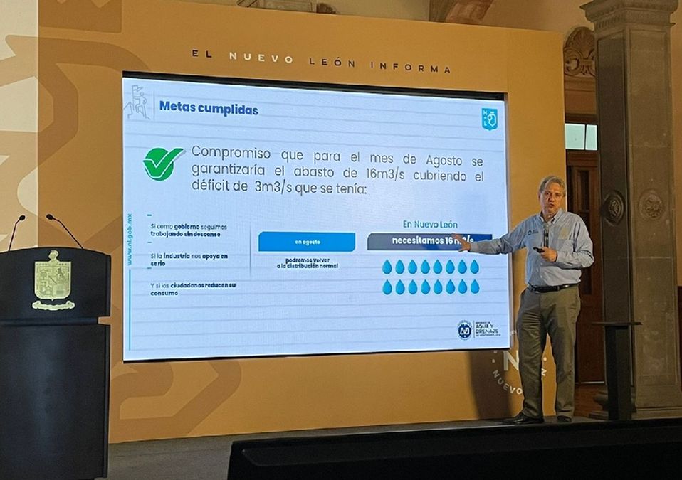 El director de Agua y Drenaje de Monterrey, Juan Ignacio Barragán | Víctor González