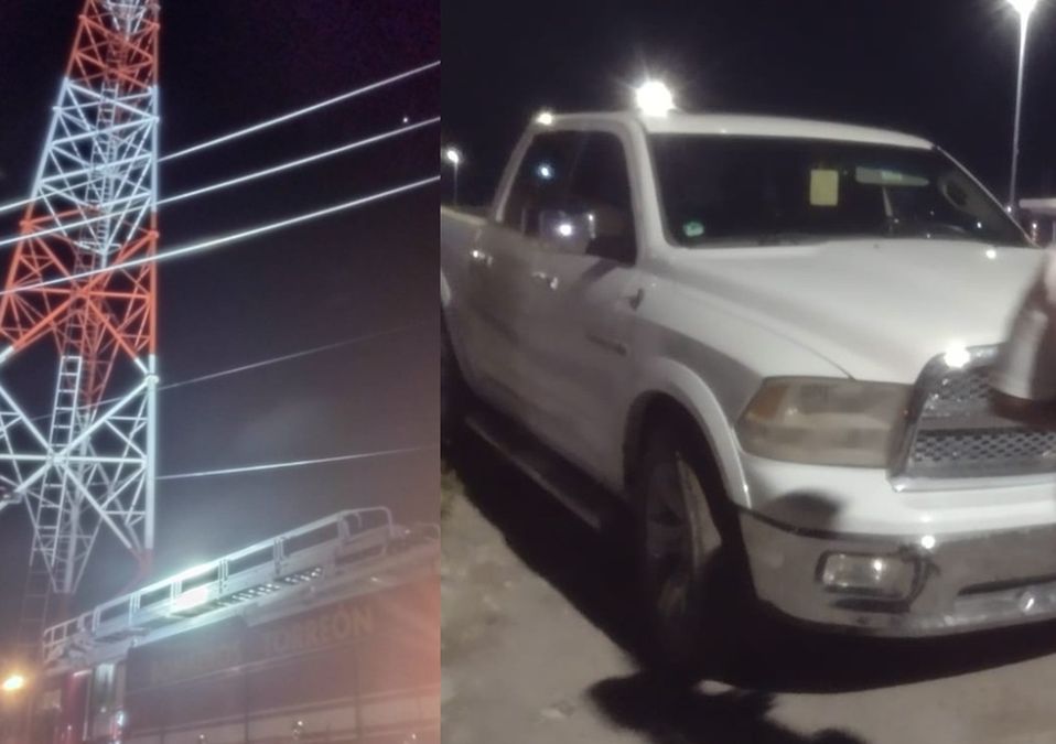 Hombre se sube a torre telefónica y moviliza a autoridades en Matamoros