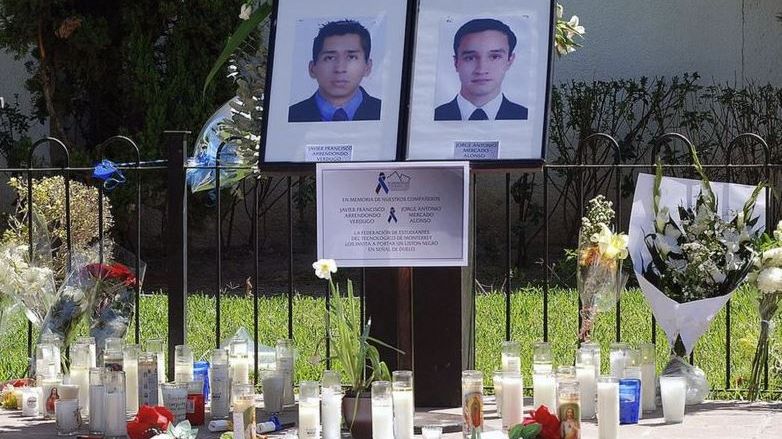 Memorial a Jorge y Javier. | AFP