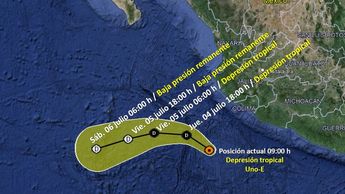 Depresión tropical 1 Pacífico