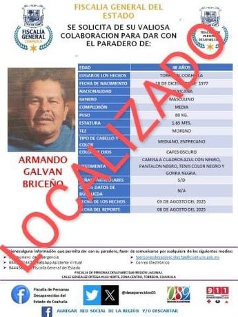 La desaparición de Galván Briceño generó gran incertidumbre en las redes sociales.
