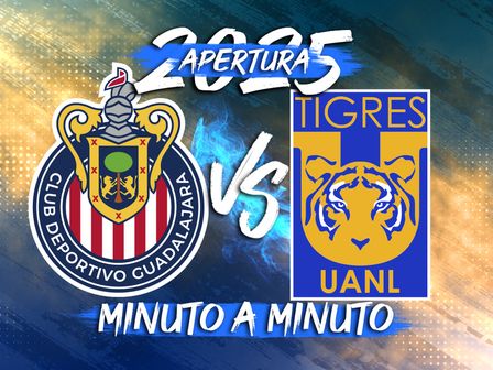 Tigres y Chivas se miden en un partido pendiente por las remodelaciones del Estadio del Guadalajara rumbo al Mundial 2026. / Especial
