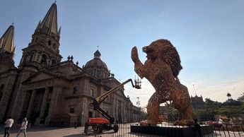 Las esculturas ya han sido colocadas en el centro de Guadalajara. | Roberto Hurtado