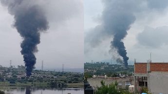 La columna de humo negro fue visible aproximadamente 20 kilómetros a la redonda / Carlos Zaid