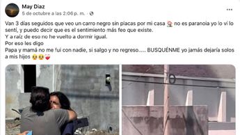 Post de Mayra Beltrán en Facebook