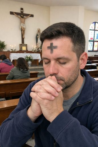 El Miércoles de Ceniza marca el inicio de una etapa de penitencia para el cristianismo. | Imagen generada con inteligencia artificial de Chat GPT