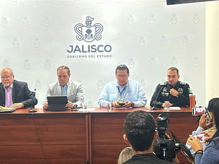 Coordinación de Seguridad de Jalisco en conferencia de prensa | Secretaría de Seguridad