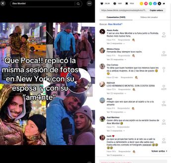 Fotografías que el Escorpión Dorado tuvo con su esposa y con Fabiola.