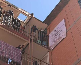 Desalojo de departamentos en Iztapalapa/ Enrique Luna