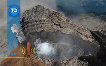 Cráter del volcán Popocatépetl / Agencia Cuartoscuro