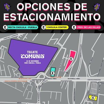 Conoce los estacionamientos oficiales para el Tecate Comuna 2024 / @TecateComuna