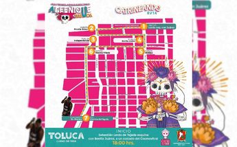 Mapa del Desfile Catrineando 2022/ Cortesía