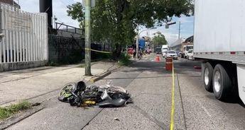 Así quedó la motocicleta tras el choque en Guadalajara / Pablo Núñez