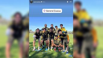 Entrenamiento de Tigres sub23 con la presencia de Samir Caetano / Captura