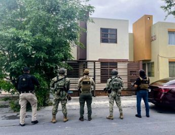 Autoridades catearon el domicilio en Apodaca. | Cortesía
