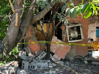 Diversas viviendas en Montemorelos presentaron importantes daños a consecuencia del sismo del domingo. | Edgar Plata