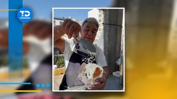 La guachilotorta está disponible a las afueras de metro Patriotismo / Captura