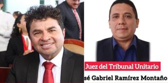De derecha a izquierda, aparecen Juan Vera Carrizal y el juez que presuntamente habría tratado de dejarlo libre / Especial