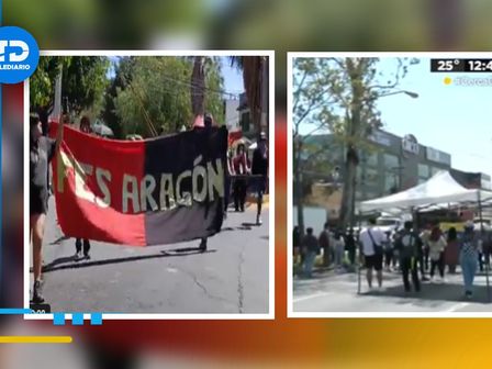 Estudiantes mantienen cerradas la avenida Carlos Hank González | Especial