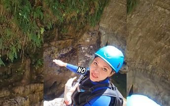 Mujer se viraliza al no poder hacer un salto en Matacanes en Nuevo León | Especial