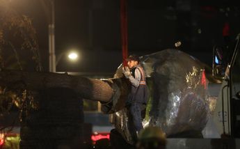 El inicio de la plantación fue a las 23:28 horas. / Jorge Carballo.