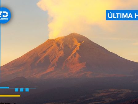 El semáforo de alerta volcánica del Popocatépetl está en Amarillo Fase 2 HOY 18 de enero 2025 / Andrés Lobato