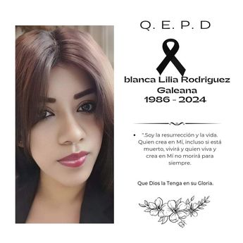 Blanca Lilia será velada el 8 de marzo al medio día en Zapotlanejo, Jalisco