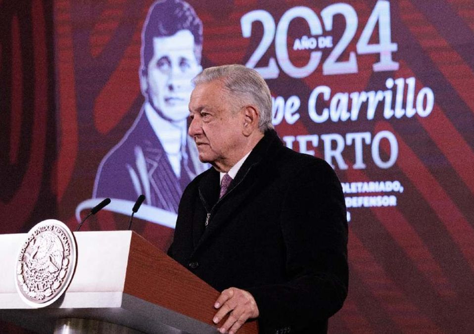 El presidente López Obrador en conferencia de prensa matutina. | Cortesía