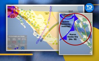 Frente frío 32 y Quinta Tormenta Invernal