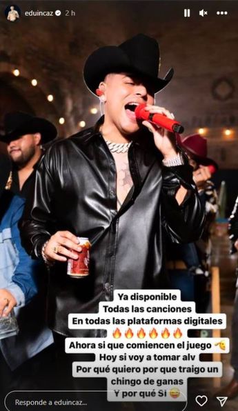Eduin Caz rompe la abstinencia y vuelve a beber alcohol