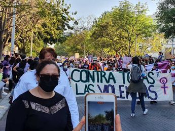 Mujeres inician marcha para exigir justicia  | Andrea Ávila