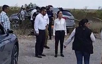 Equipo de Claudia Sheinbaum se accidenta en Coahuila | Especial