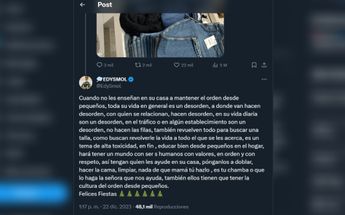 Edy Smol respondió a la publicación del empleado de ZARA criticando a las personas que son desordenadas / X