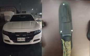 Carro que usaron los hombres para extorsionar | Especial
