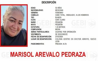Ficha de búsqueda de Marisol Arévalo Pedraza | Especial