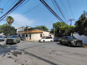 El operativo de seguridad se llevó a cabo sobre la calle Washington en la colonia Deportivo Obispado de Monterrey. | Agustín Martínez