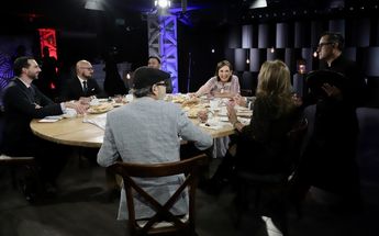 Xóchitl Gálvez se mostró más tranquila en Café Milenio / Ariel Ojeda.