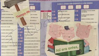 Dibujos encontrados en boletas de la elección judicial