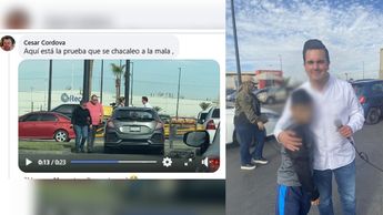Así fue captado por usuarios de redes sociales revendiendo las Roscas de Reyes del Costco. | Especial