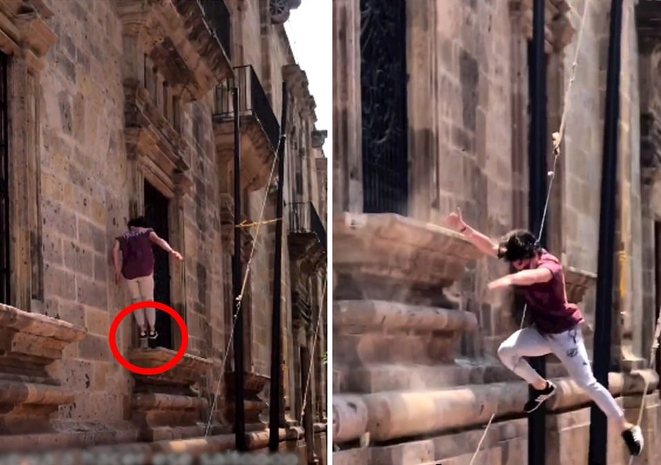 Johnny Montesana, el joven que intentó hacer parkour en el Palacio de Gobierno en Guadalajara / Especial