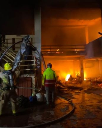 El fuego fue sofocado por cuerpos de emergencia. | Cortesía