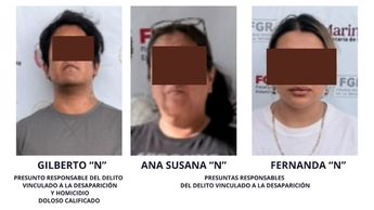 Familiares de los tres detenidos piden a la Fiscalía que también se investigue a la madre de Daniel Maximiliano | FGE Veracruz