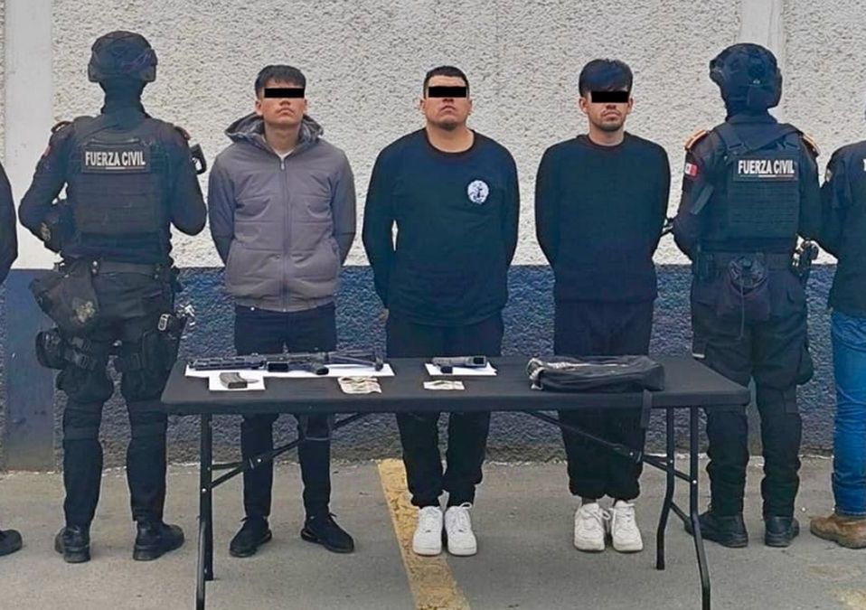 Tres hombres fueron detenidos con armas largas y cortas durante un despliegue de seguridad.| Especial